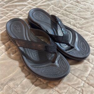 Crocs Sequin Sandal Flip Flops